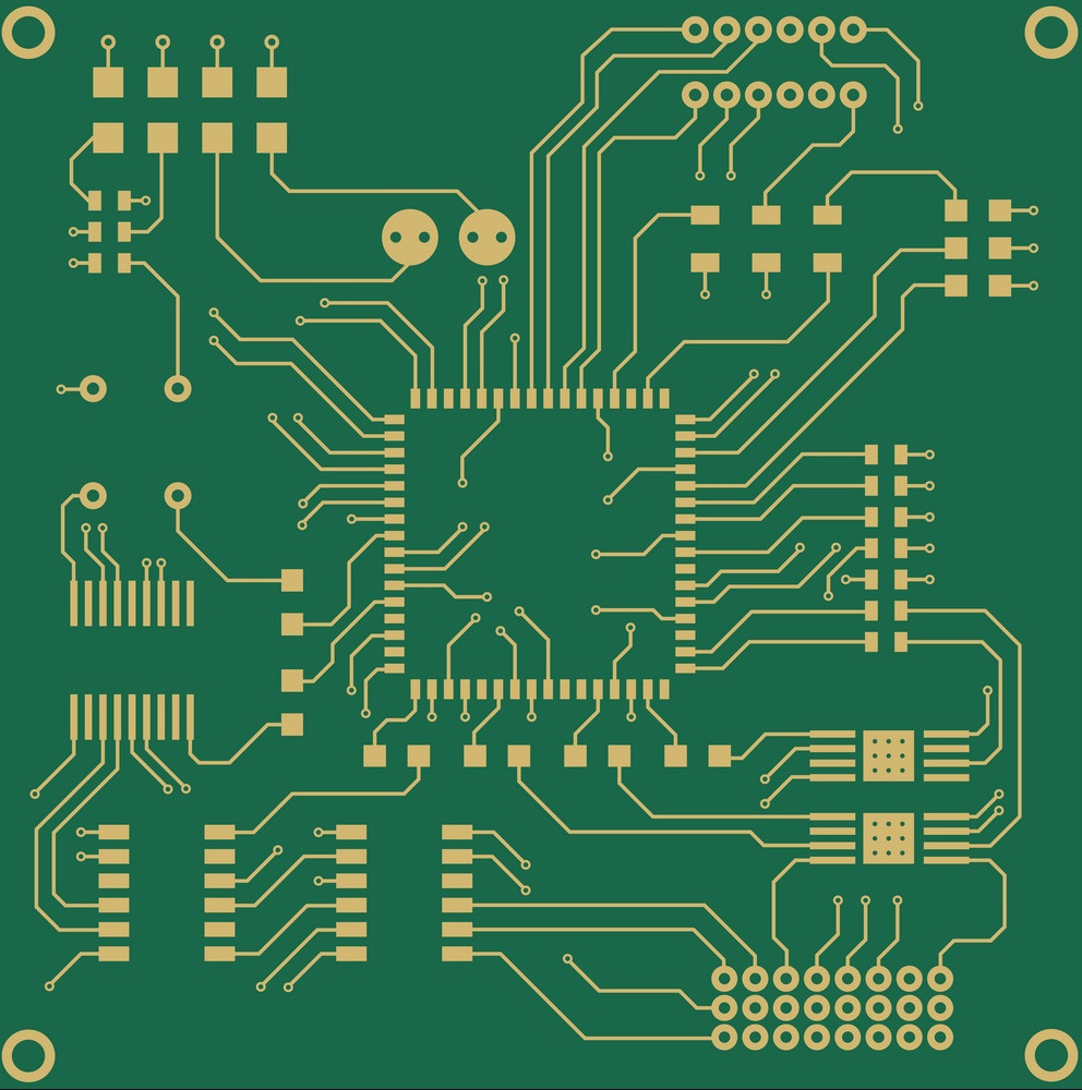 printed circuit board background vector 13477596